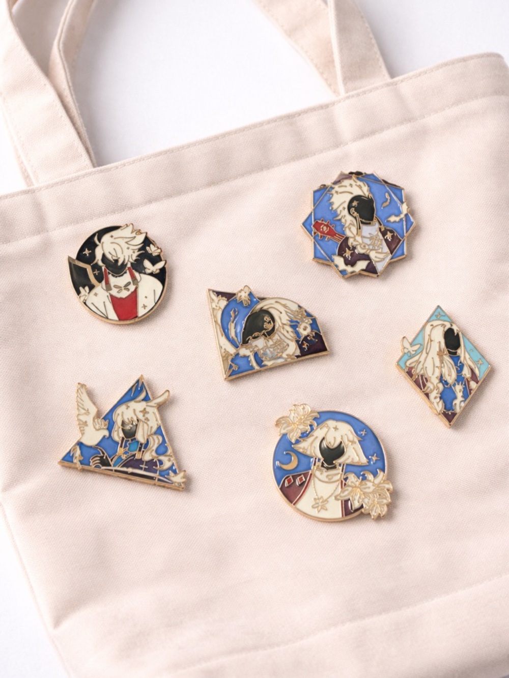 Anime Enamel Pin Lot (5pcs) Fantasy Character Pins Bundle Cute‎ Collector Set